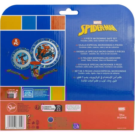 Set Micro Kids 5 Piezas Spiderman