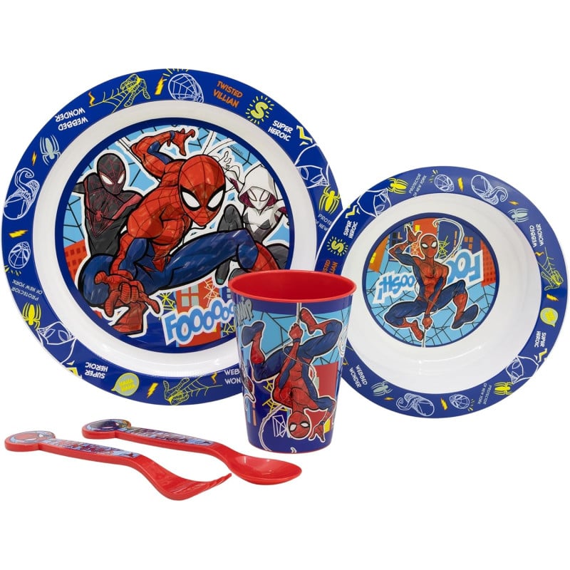 Set Micro Kids 5 Piezas Spiderman