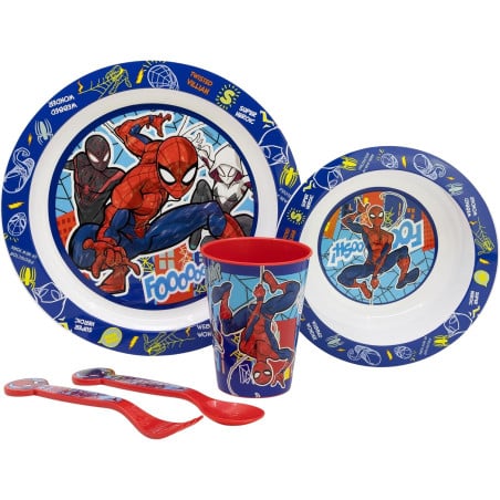 Set Micro Kids 5 Piezas Spiderman