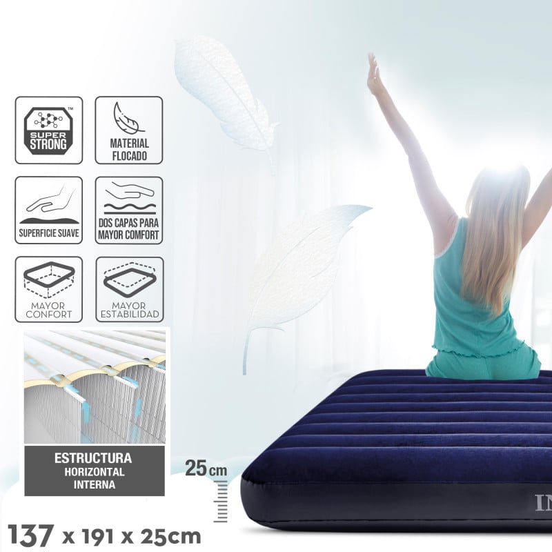Colchón Hinchable Intex Dura-Beam Standard Classic Downy