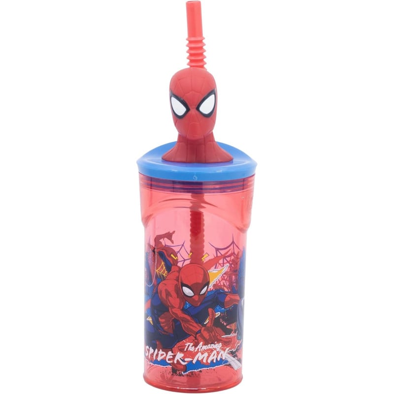 Vaso Figura 3D 360 Ml Spiderman