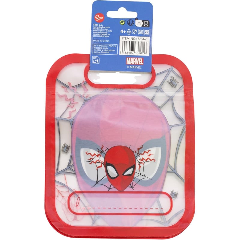 Set 4 Bolsas Con Cierre Zip Spiderman