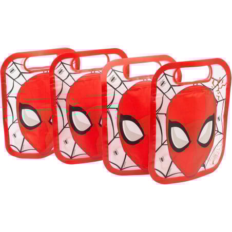 Set 4 Bolsas Con Cierre Zip Spiderman