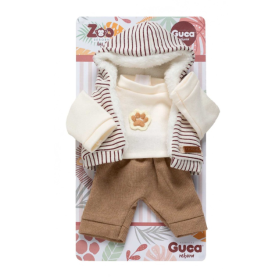 Guca Conjunto Jersey Blanco, Chaleco Y Pantalón De Muñecas Guca