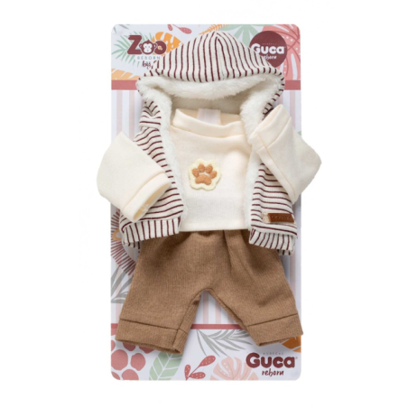 Guca Conjunto Jersey Blanco, Chaleco Y Pantalón De Muñecas Guca