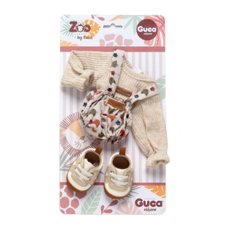 Guca Pelele De Estampado De Animalitos 32 Cm De Muñecas Guca