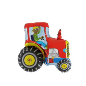 Globo Tractor Rojo 63X58Cm