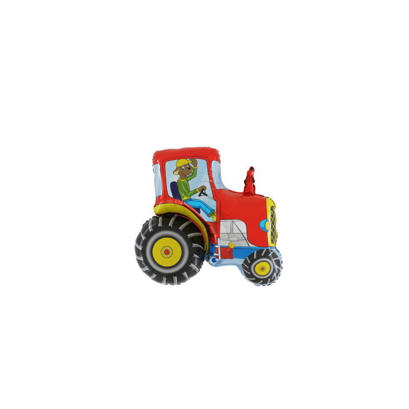 Globo Tractor Rojo 63X58Cm