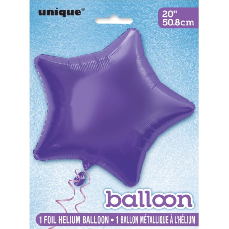 Globo Estrella Morado 51 Cm