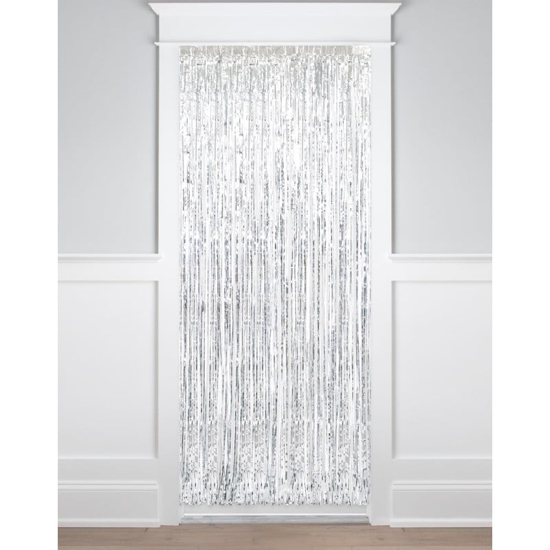 Cortina De Fiesta Plata 1X2M