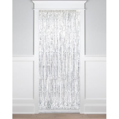 Cortina De Fiesta Plata 1X2M