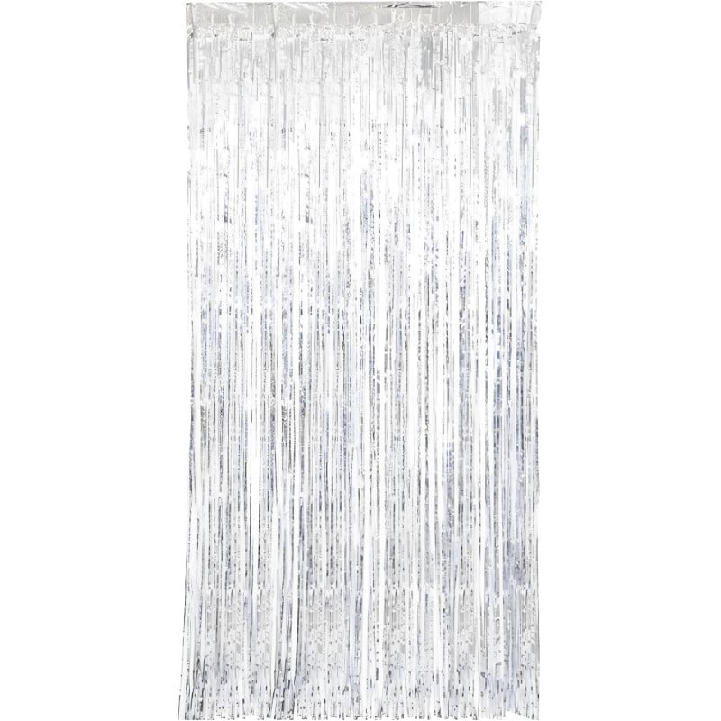 Cortina De Fiesta Plata 1X2M