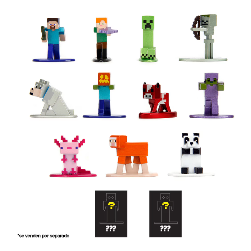 Minecraft Nano Metalics 4 cm Sobre Sorpresa