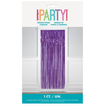 Cortina De Fiesta Morada 1x2 m