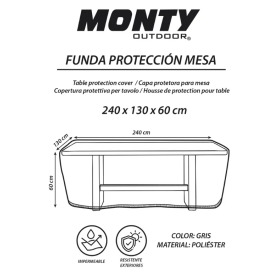 Funda Mesa Rectangular 240x130x60CM 2