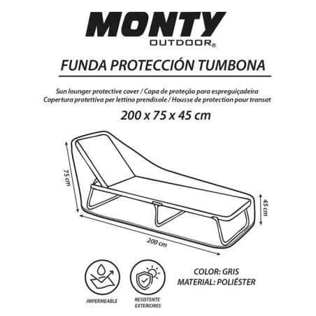 Funda Tumbona Poliéster 200x75x45CM