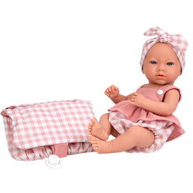 Muñecas Arias Elegance Aria Rosa Con Bolso 38 Cm