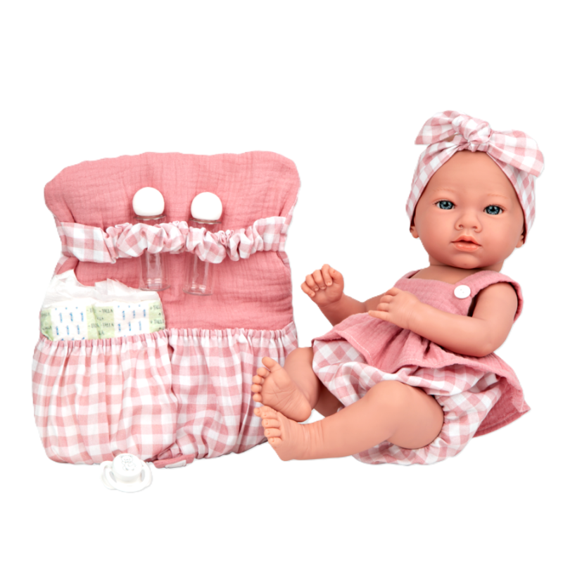 Muñecas Arias Elegance Aria Rosa Con Bolso 38 Cm