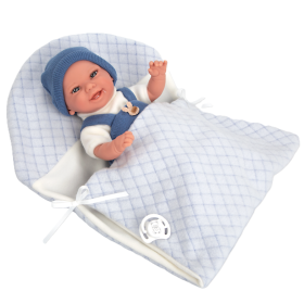 Muñecas Arias Elegance Babyto Azul Con Manta 35 Cm De Muñecas Arias