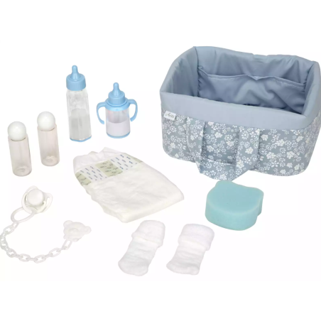 Muñecas Arias Canastilla Azul Con Accesorios