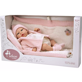 Muñecas Arias Reborn Marta Rosa Con Manta 40 Cm De Muñecas Arias 2
