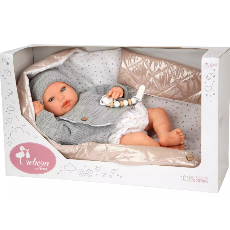 Muñecas Arias Reborn Olivia Con Manta 45 Cm