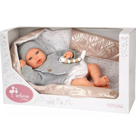 Muñecas Arias Reborn Olivia Con Manta 45 Cm