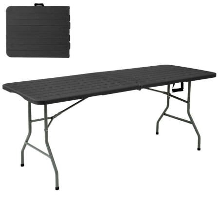 Mesa Doble Plegable Ceniza 180x74CM