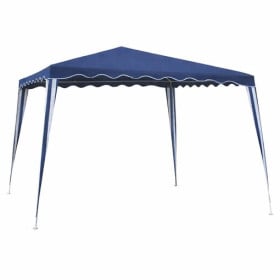Gazebo Desmontable Acero Azul 3X3X2.45CM