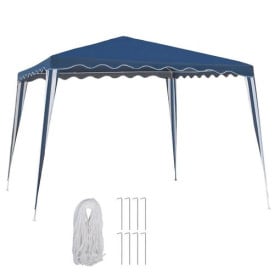 Gazebo Desmontable Acero Azul 3X3X2.45CM 2