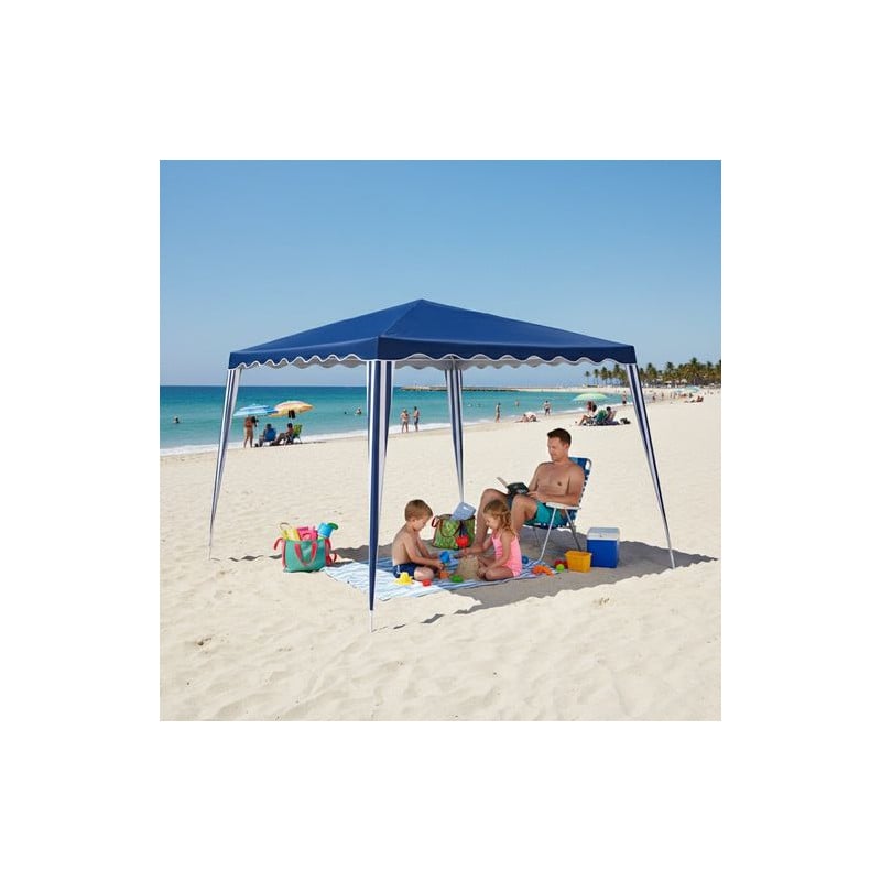 Gazebo Desmontable Acero Azul 3X3X2.45CM