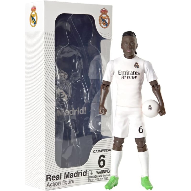 Figura Real Madrid Socker Camavinga 20 Cm De Bambotoys