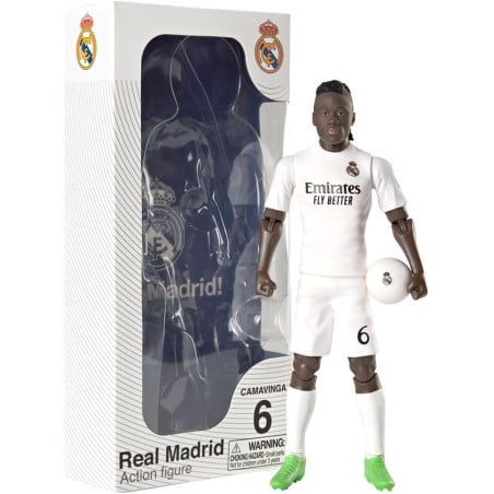 Figura Real Madrid Socker Camavinga 20 Cm De Bambotoys