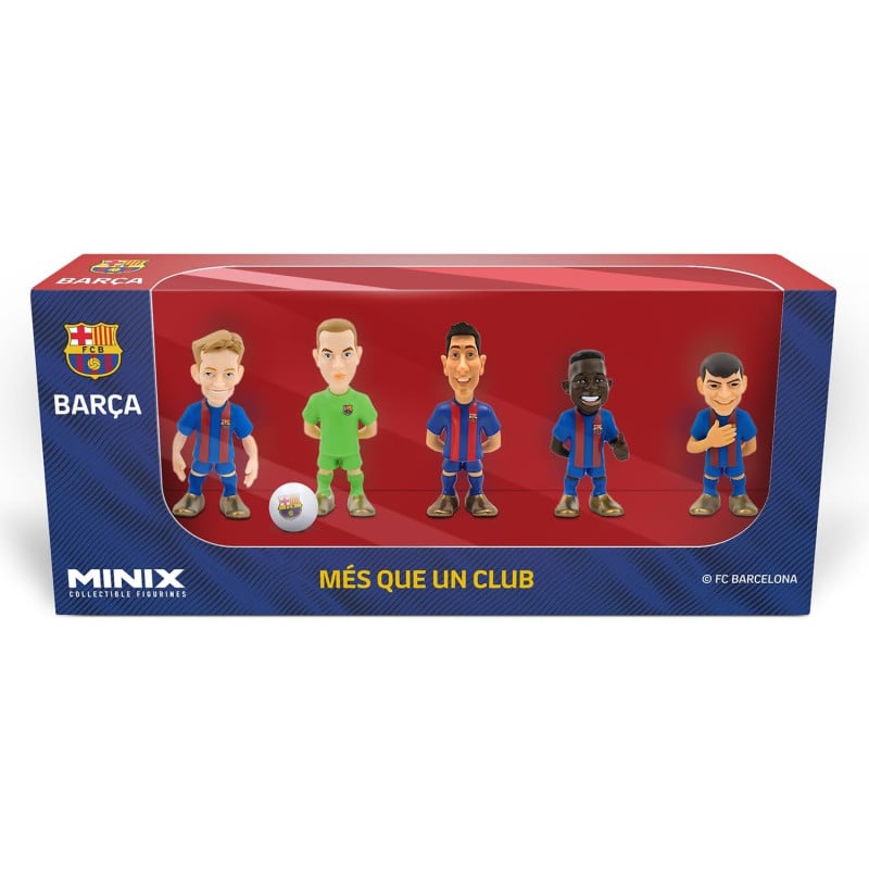 Minix F. C. Barcelona Pack 5 Jugadores 7 Cm