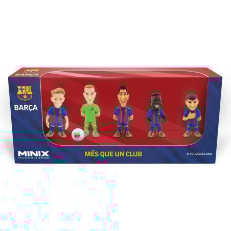Minix F. C. Barcelona Pack 5 Jugadores 7 Cm
