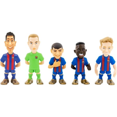 Minix F. C. Barcelona Pack 5 Jugadores 7 Cm