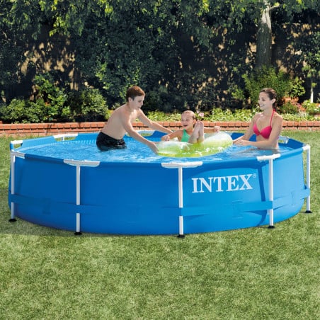 Intex Piscina Tubular Redonda 305x76 cm