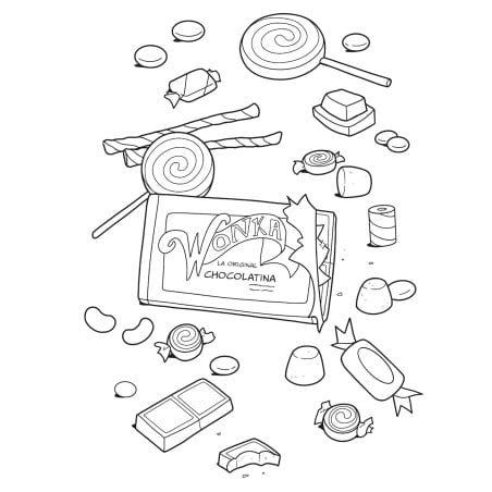 El Superdelicioso Libro Para Colorear De Wonka