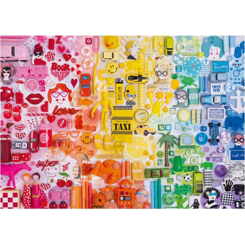 Puzzle Collage De Colores 500 Pzs