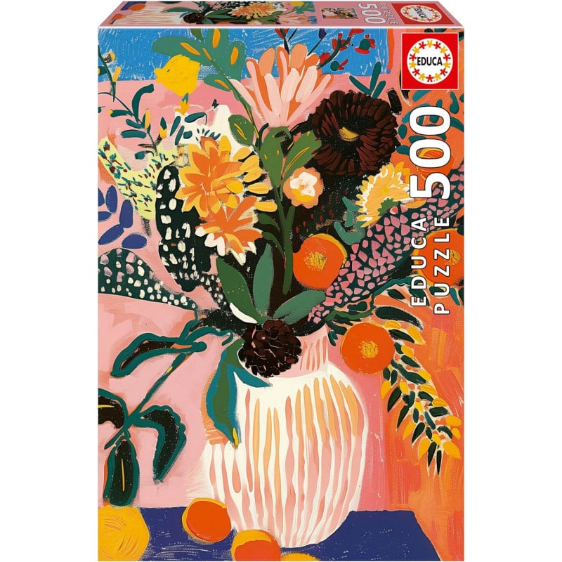 Puzzle Flor Boho 500 Pzs De Educa Borras