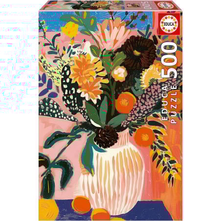 Puzzle Flor Boho 500 Pzs De Educa Borras
