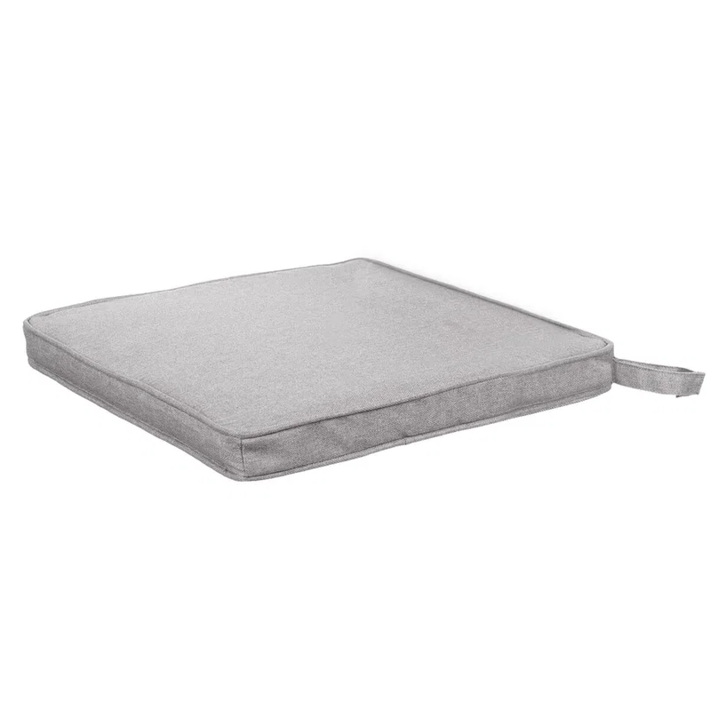 Cojín Asiento Velcro Gris Exterior
