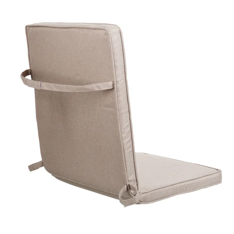 Cojín Silla Respaldo Alto Beige Exterior