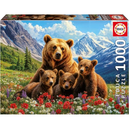 Puzzle Osos Grizzly Canadá 1000 Pzs De Educa Borras