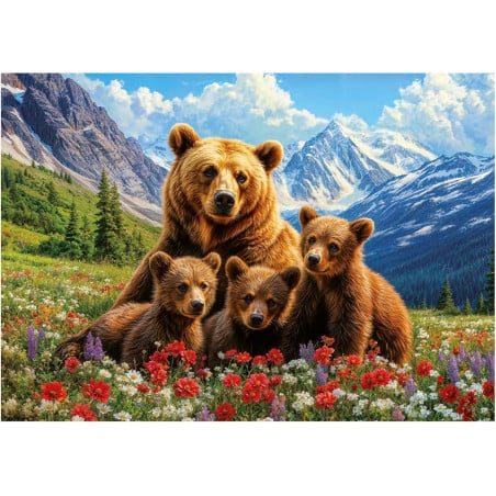 Puzzle Osos Grizzly Canadá 1000 Pzs