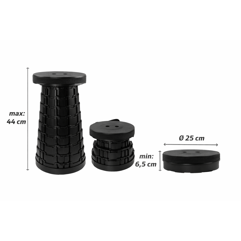 Taburete Portátil Telescópico 44Cm