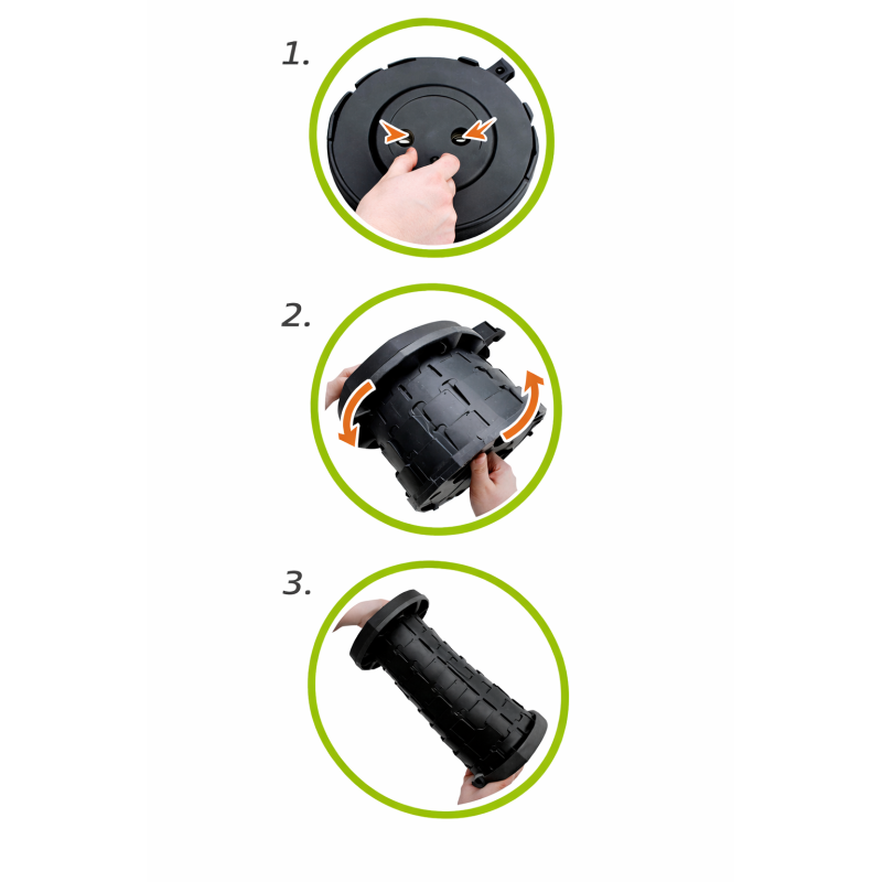 Taburete Portátil Telescópico 44Cm