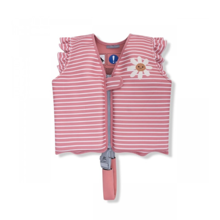 Chaleco Flotación Rosa y Blanco Flor 1/2 Años