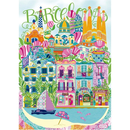 Puzzle Barcelona By Car Pintos 1000 Pzs