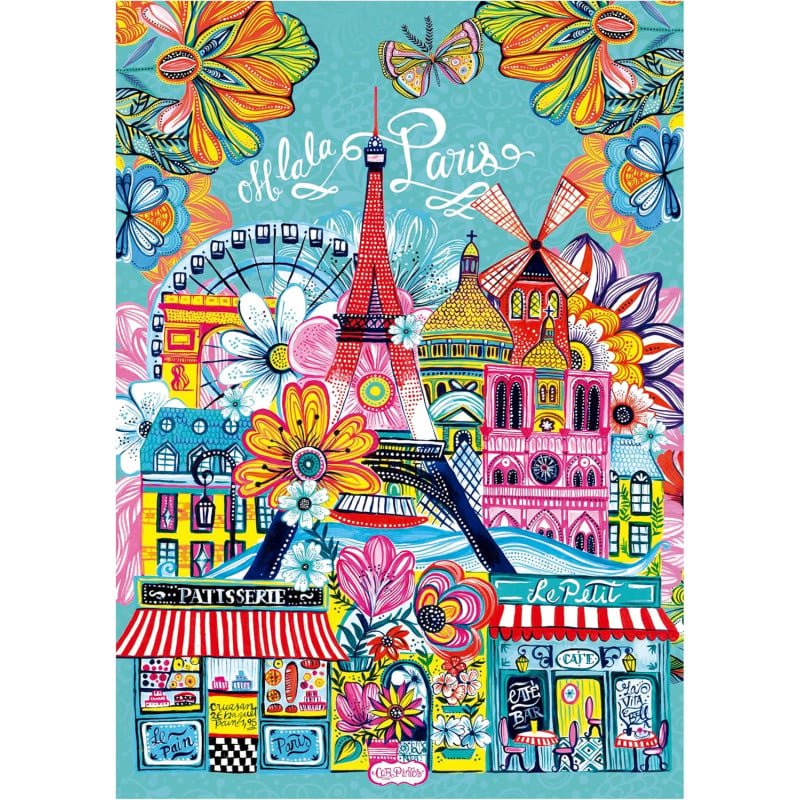 Puzzle Paris By Car Pintos 1000 Pzs